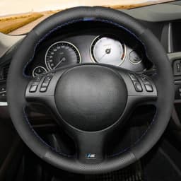 Customized Car Steering Wheel Cover Original Steering Wheel Braid For BMW E46 E39 330i 540i 525i 530i 330Ci M3 2001 2002 2003