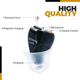Rechargeable Hearing Aids Audifonos Low Noise Adjustable Magnetic Suction Model Portable Suitable Sound Amplifier for Deafness