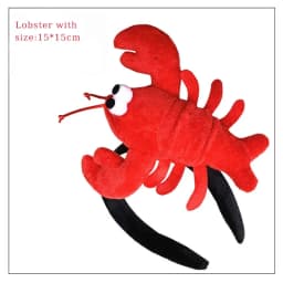 Ocean Children's Day Dress Up Hat Headband Performance Dance Cartoon Headwear Crab Lobster Shark Carp Crocodile Panda Headband