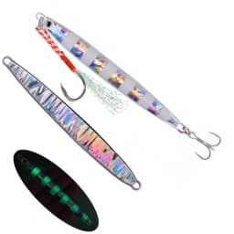 7pcs Super Slim SSZ Metal Casting Jigs 60G 40G 30G 20G 10G Shore Drag Cast Jigging Spoon Sea Fishing Lure Artificial Bait Tackle