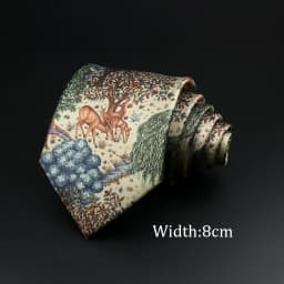 Novelty Fashion Men's Tie Floral Food Animal Necktie Soft Polyester Brown Gravatas For Wedding Business Party Dress Ties Gift