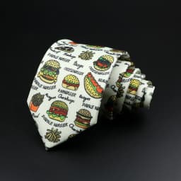 Novelty Fashion Men's Tie Floral Food Animal Necktie Soft Polyester Brown Gravatas For Wedding Business Party Dress Ties Gift