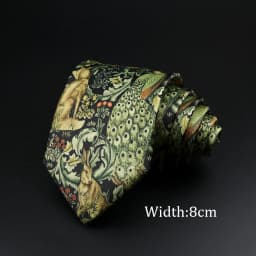 Novelty Fashion Men's Tie Floral Food Animal Necktie Soft Polyester Brown Gravatas For Wedding Business Party Dress Ties Gift