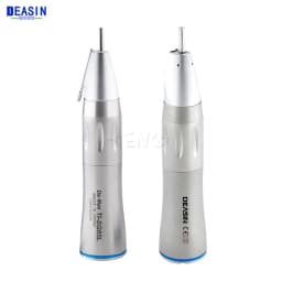 Deasin Dental Blue Ring LED E-type External Water Spray Straight Handpiece Dentistry Tools