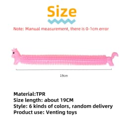 1/10pcs Unicorn Pulling Stretchy Worm Sensory Figet Anti Stress Toys Children Decompression Venting Rope Bracelet Autism ADHD