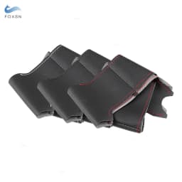 For Honda Civic 8th MK8 2005 2006 2007 2008 2009 2010 2011 Hand-stitched Perforated Leather Steering Wheel Braid Protect Cover