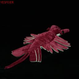 53X33CM Anomalocaris Plush Toy Simulation Shovel-shaped Shrimp Original Paleontology Series Sea Creatures Model Doll Kids Gifts