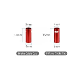 GUB 10pcs Bicycle Shift Brake Cable Housing End Cap CNC Aluminum Alloy MTB Road Bike Derailleur Cable Protector Housing Cover