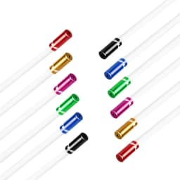 GUB 10pcs Bicycle Shift Brake Cable Housing End Cap CNC Aluminum Alloy MTB Road Bike Derailleur Cable Protector Housing Cover
