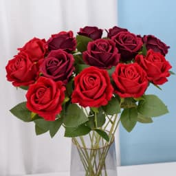 51cm Artificial Flower Flannel Rose Fake Flower Wedding Home Decoration Artificial Flower Decoration Valentine's Day Gift