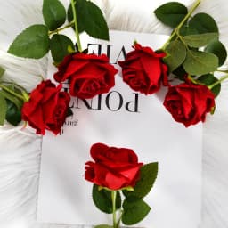51cm Artificial Flower Flannel Rose Fake Flower Wedding Home Decoration Artificial Flower Decoration Valentine's Day Gift