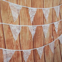 10M 36 Pennant Lace Hessian Flags Birthday Carnival Fabric Bunting Wedding Party Decor Banner Home Baby Shower Garland