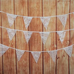 10M 36 Pennant Lace Hessian Flags Birthday Carnival Fabric Bunting Wedding Party Decor Banner Home Baby Shower Garland