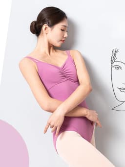 Tights, Double Suspenders, Ballet One-Piece Suit, Practice Body Suit, Art Test, Big Back and High Crotch, Sexy Practice Suit, Ad