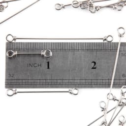 Spinpoler 50pcs Bait Support Wire Spring Pin Hook Stainless Steel Screw Needle Lock Fixed For Soft Worm Lure Baits Fishing Tools