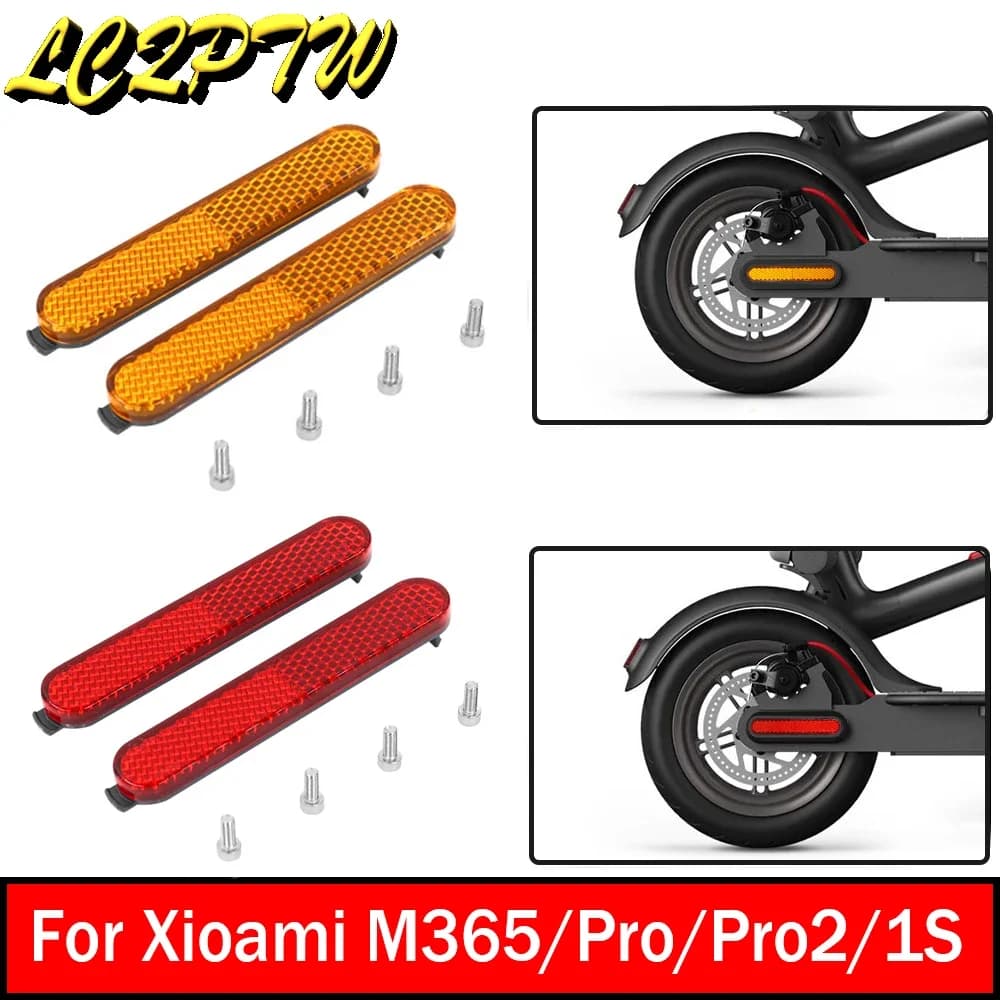 Electric Scooter Reflective Protect Shell for Xiaomi M365 PRO/PRO 2/1S /Mi3 Scooter Rear Back Safety Wheel Hub Decoration Shells