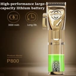 PopBarbers P800 Hair Trimmer for Men Professional Hair Clipper Barber Hair Cutting Machine 7000rpm 2 Gears Finishing Haircut