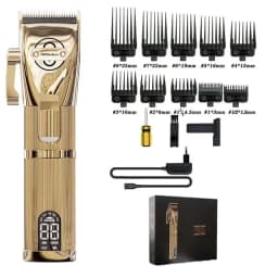 PopBarbers P800 Hair Trimmer for Men Professional Hair Clipper Barber Hair Cutting Machine 7000rpm 2 Gears Finishing Haircut
