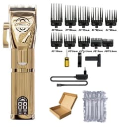 PopBarbers P800 Hair Trimmer for Men Professional Hair Clipper Barber Hair Cutting Machine 7000rpm 2 Gears Finishing Haircut