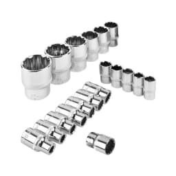 Binoax 1/2" Drive 12 Point Short Socket Bit 8-32mm Ratchet Wrench 12 Tooth Socket Set for Car Auto Repair Hand Tool