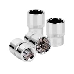 Binoax 1/2" Drive 12 Point Short Socket Bit 8-32mm Ratchet Wrench 12 Tooth Socket Set for Car Auto Repair Hand Tool