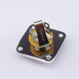 1 Set Flat / Curved Stainless Steel Jack Plate For Electric Guitar Bass - Made in Japan by GOTOH