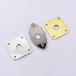 1 Set Flat / Curved Stainless Steel Jack Plate For Electric Guitar Bass - Made in Japan by GOTOH