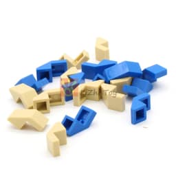50pcs MOC Building Block Slope 45 2x1 with Cutout Without Stud 28192 DIY Enlighten Bricks Compatible Assembles Particles Toys