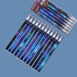 6Pcs/Set Constellation Erasable Gel Pen 0.5mm Kawaii Blue Black Ink Writing Pens Washable Handle for School Office Stationery