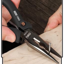 Deli Pointed Nose Pliers 6-Inch Steel Wire Pliers Multifunctional Eccentric Labor-Saving Household Manual Wire Stripping Pliers
