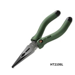 Deli Pointed Nose Pliers 6-Inch Steel Wire Pliers Multifunctional Eccentric Labor-Saving Household Manual Wire Stripping Pliers