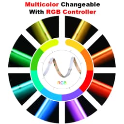 COB RGB LED Strip Lights 576 LEDs/m High Density Flexible Dimmable FCOB Led Tape Colorful Rope Lighting DC12V 24V
