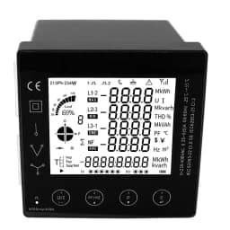 PAC5000 PAC5110 3 Phase Energy Consumption Meter Smart KWh Electric Power Meter 96*96mm Panel Meter A V W RS485 Modbus