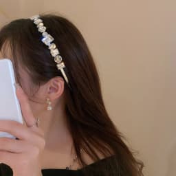 Circle Square Rhinestone Headband Flash Hair Head Party Wedding Hair Accessories