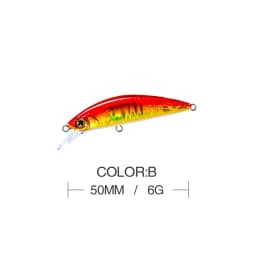 50mm 6g Fishing Lure Hardcore LG Heavy Minnow 50S Wobbler Sinking Jerkbait Swimbait Artificial Hard Bait Trout Bait Bass Bait