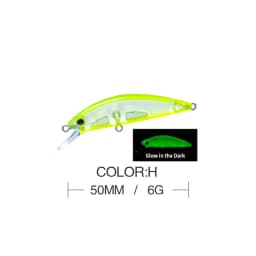 50mm 6g Fishing Lure Hardcore LG Heavy Minnow 50S Wobbler Sinking Jerkbait Swimbait Artificial Hard Bait Trout Bait Bass Bait