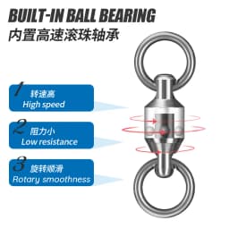JIGGINGPRO Ball Bearing Swivels For Fishing Accessories Fishing Goods BB Swivel Sea Fishing