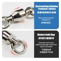 JIGGINGPRO Ball Bearing Swivels For Fishing Accessories Fishing Goods BB Swivel Sea Fishing