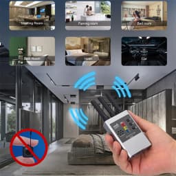 Wireless RF Signal Detector Bug GSM GPS Tracker Mini Camera Finder Camera IR Scanning AI Standby Automatic Detection G638W