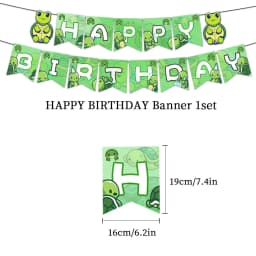 Cartoon Turtle Birthday Decoration Lovely Turtle Balloons Banners Cake Decor Kids Boys Girls Happy Turtle Birthday Party Decors