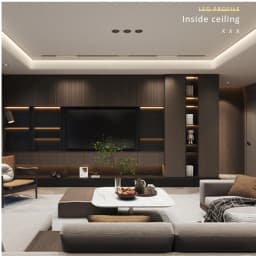 50CM LED Aluminum Profile for Tape Lights 8mm 10mm Corner Channel Diffuser V Shape Black Silver Housing 90 Degree Ceiling Decor