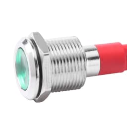 6/8/10/12MM Metal Indicator Light With Wire LED Lamp Waterproof Signal Lamp Instruction Dot Light 3-6V 12-24V 110-220V Red Green