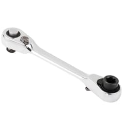 STONEGO Mini Double Headed Ratchet Wrench 1/4 Inch Drive Socket and Screwdriver Bit Driver Quick Release Ratchet Wrench