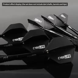 CyeeLife Dart Flight Standard Shape Regular Flight +12pcs Spring Dart Accessorie Set Durable Anti-Fal