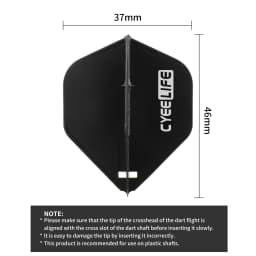 CyeeLife Dart Flight Standard Shape Regular Flight +12pcs Spring Dart Accessorie Set Durable Anti-Fal
