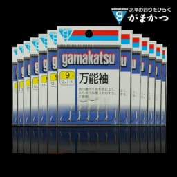 Gamakatsu Universal Sleeve Tan C1SD5 Barbed Fish Hook Thin Strip Light High Carbon Steel for Fishing Size 1-8#