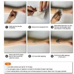 Anime Trafalgar D Water Law Cosplay Tattoo Stickers Waterproof Temporary Adult Unisex Costume DEATH Sticker Props Accessories