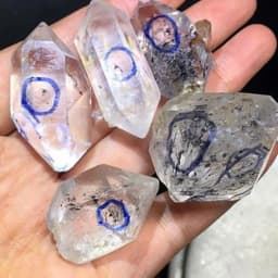 Natural Herkimer Diamond Drifting Sand Energy Raw Water Reiki Gall Mineral Decor Guardian Stone Black Crystal Specimen Gemstone