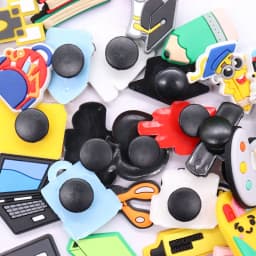 1pcs PVC Shoe Charms Folder Book Graduation School Bus Teacher Schoolbag Sandals Shoes Decoration Fit Wristbands Kid Party Gift