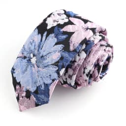 Men's Ties Floral Leaves And Plants Brown Pink White Neckties Leisure Business Shirt Suit Daily Wear Cravat Wedding Party Gifts